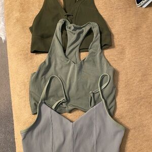 Aerie Olive Green Crop Top bundle. 5 tops